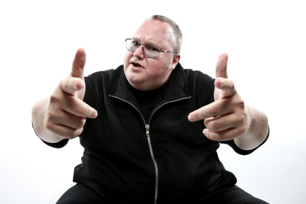 AUCKLAND, NEW ZEALAND - APRIL 26:  (EXCLUSIVE COVERAGE) MEGA Limited founder, Kim Dotcom poses during a portrait session at the Dotcom Mansion on April 26, 2013 in Auckland, New Zealand. MEGA Limited this year launched cloud storage service 'Mega.co.nz', the successor to the controversial file sharing service 'Megaupload.com' shut down by the US Department of Justice in January 2012.  (Photo by Hannah Johnston/Getty Images)