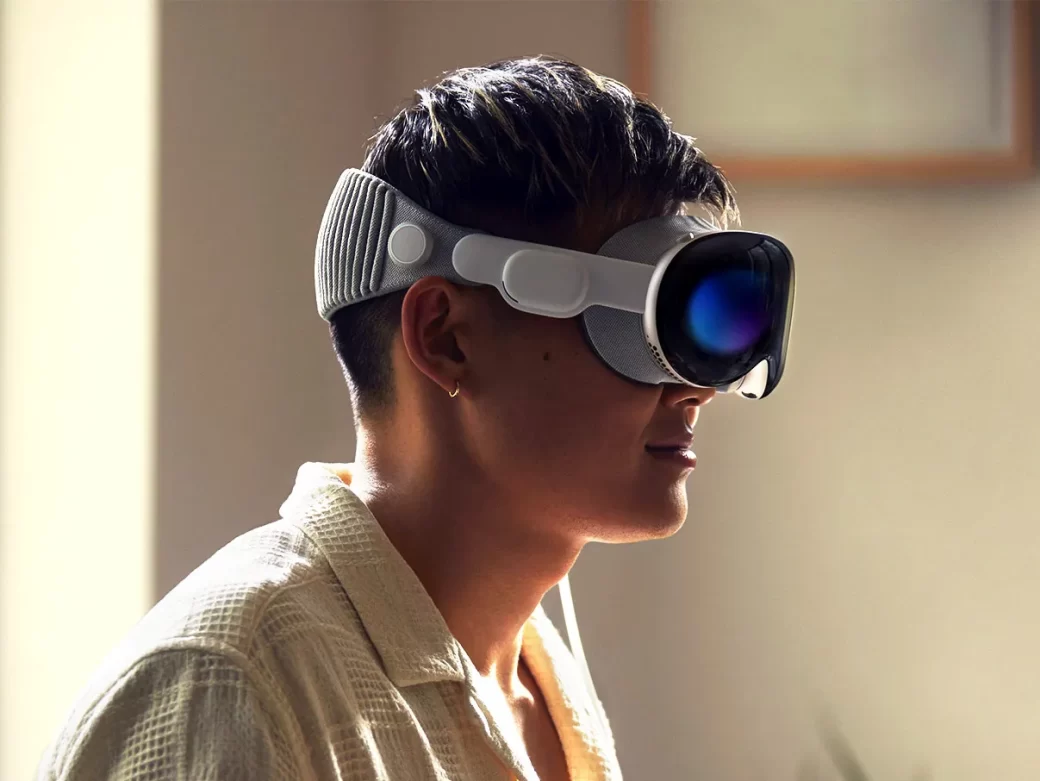 Vision Pro z profilu