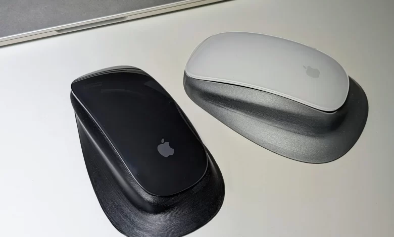 skořepina pro Magic Mouse vytištěná na 3D tiskárně