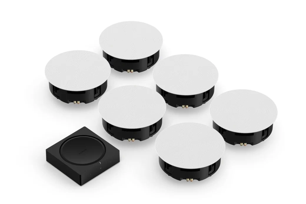 Sonos stropní reproduktory a zesilovač Sonos Amp