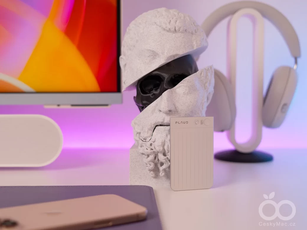 Plaud Note, aktivní dioda nahrávání