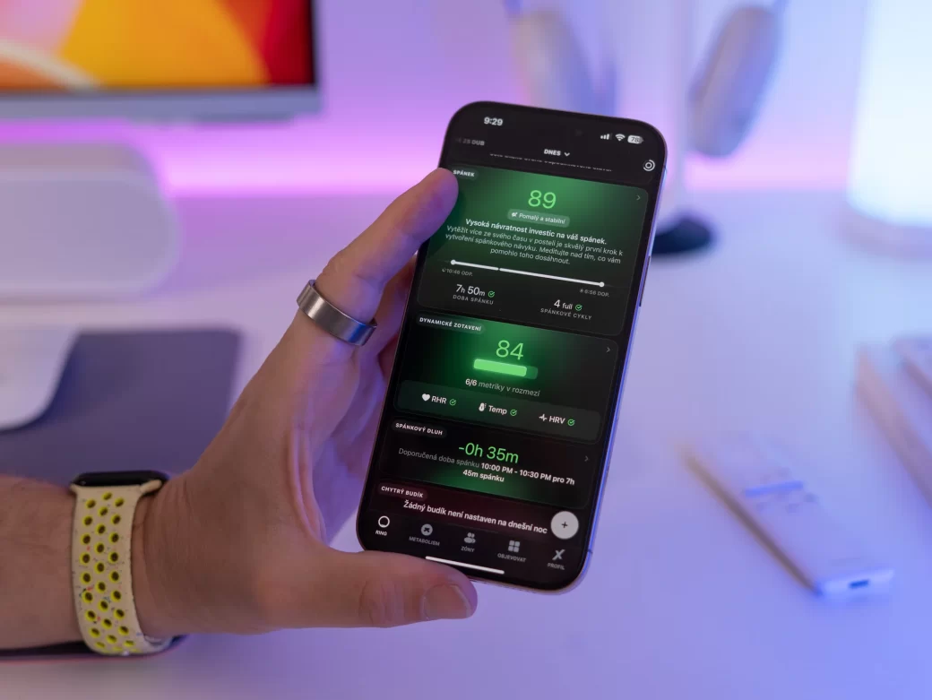 Ultrahuman Ring Air aplikace