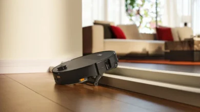 Roborock Saros 20 Sonic jízda do schodů