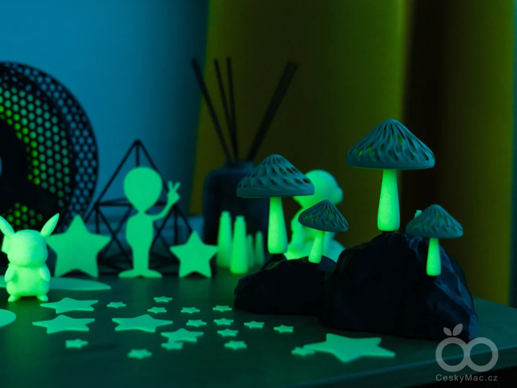 Prusament PETG Ultraglow Green výtisky